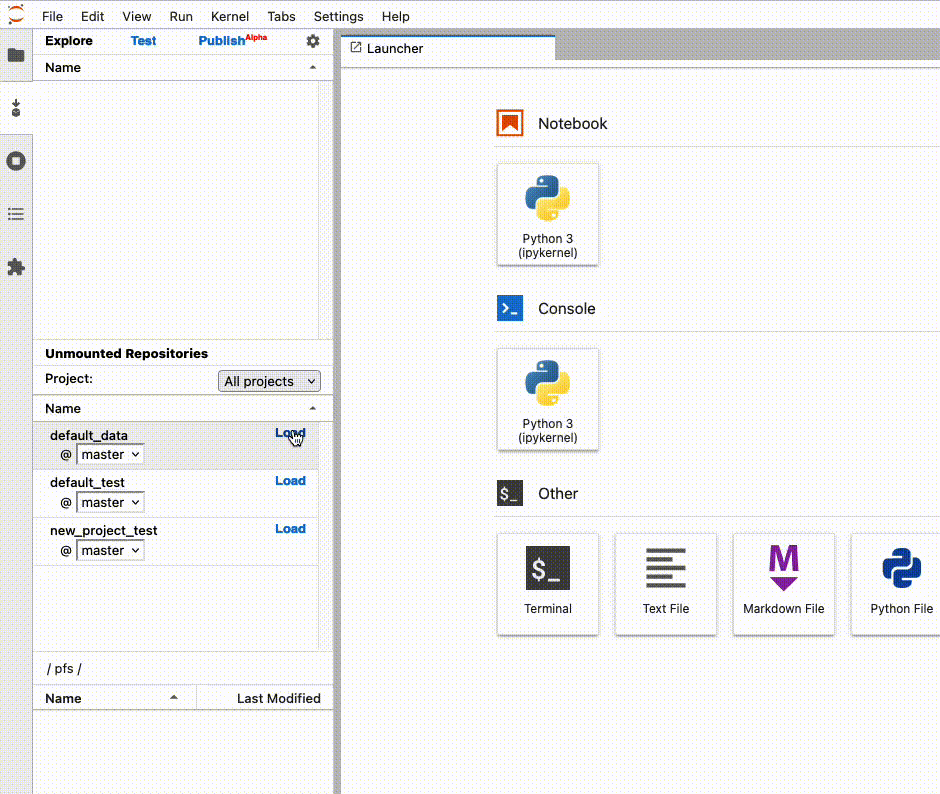 JupyterLab extension in action